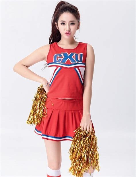 2018 Hot Sexy High School Girls Cheerleading Costume Glee Cheerleader