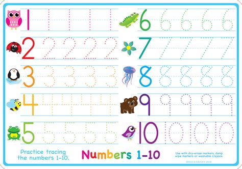 Learning Your Numbers Worksheets