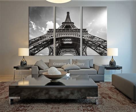 City Wall Art Eiffel Tower Wall Art Canvas Print Large Paris France