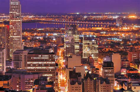 Montreal Downtown At Night Photograph By Wei Fang Fine Art America