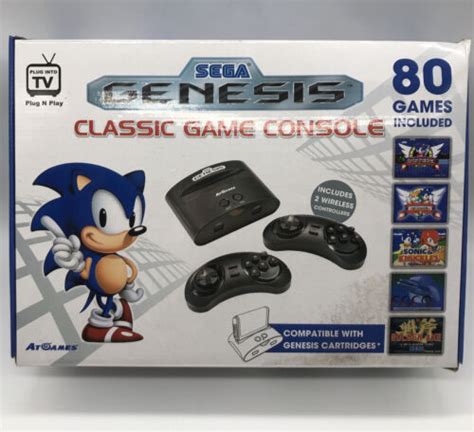 Sega Genesis Classic Mini Game Console With 80 Built In Games Atgames