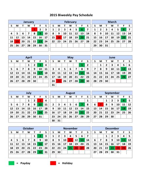 2020 Federal Pay Period Calendar Printable