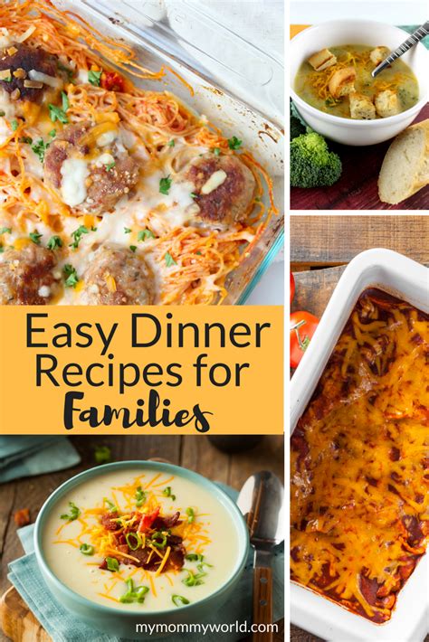 Easy Dinner Recipes for Families | Easy dinner, Easy ...