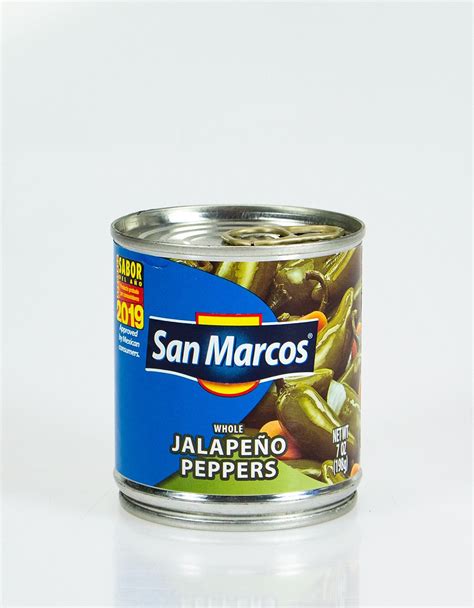 San Marcos Pickled Whole Jalapeno Peppers 198g Essential Wholesale