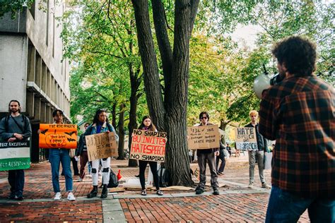 ben shapiro protest bu today boston university
