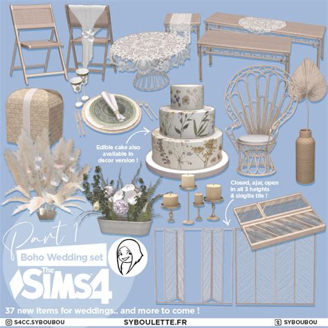 Syboulette S4CC — Boho Wedding set - PART 1 This set is the first...
