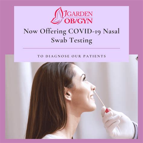 Now Offering Covid 19 Nasal Swab And Antibody Testing Garden Obgyn