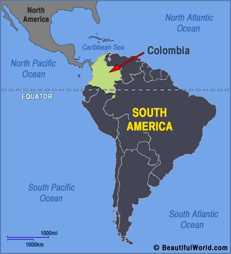 Map Of Colombia Facts And Information Beautiful World Travel Guide