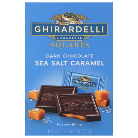 Save On Ghirardelli Chocolate Squares Dark Chocolate Sea Salt Caramel