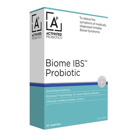 Activated Probiotics Biome Ibs Probiotic 30 Capsules Choice Pharmacy