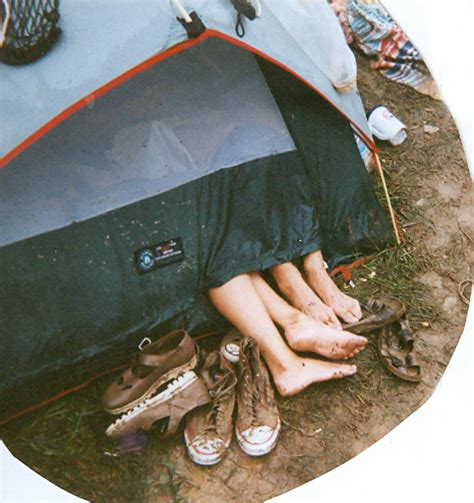 Feet Sticking Out Of A Tent At Woodstock 94 Photo