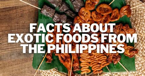 14 Facts About Exotic Food In The Philippines