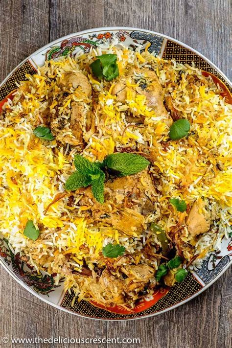 Easy Hyderabadi Chicken Biryani The Delicious Crescent