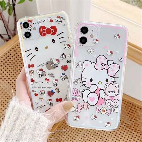 Cute Hello Kitty Phone Case For Iphone 12 Pro Max 11 Pro Xs Etsy