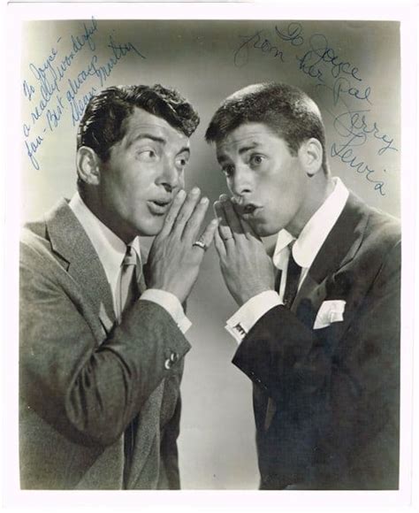 Dean Martin And Jerry Lewis Autograph Signed Photo