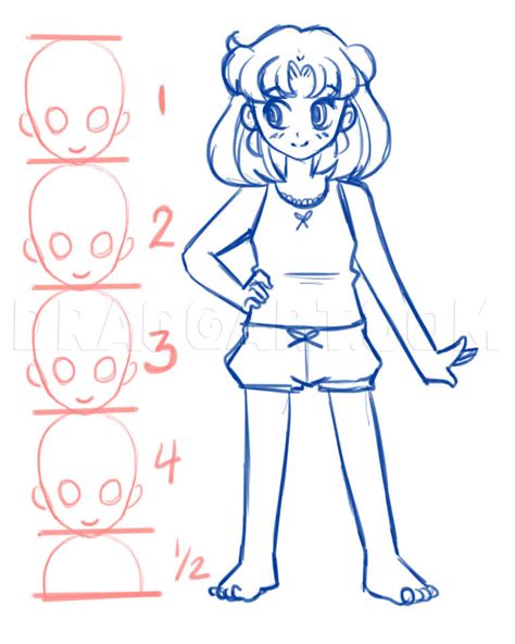 How To Draw Young Anime Girls Step By Step Drawing Guide