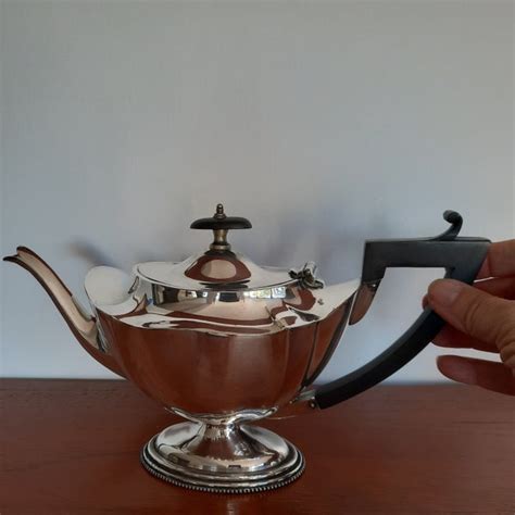 Silver Plated Teapot Etsy