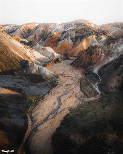 Volcanic Mountains Landmannalaugar In Iceland Premium Image By