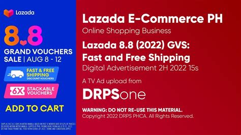Lazada 88 2022 Grand Vouchers Sale Fast And Free Shipping Digital Ad