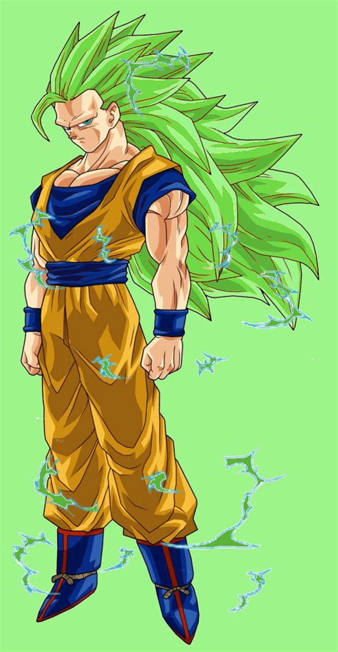Super Saiyan 3 Green Goku By Omnisupersaiyan3 On Deviantart