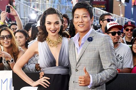 Gal Gadot And Sung Kang At The Premiere Of Fast And Furious 6 2013