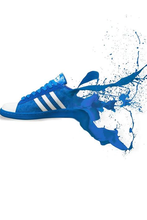 Adidas Blue Shoes Sneakers Logo Art Iphone 4s Wallpapers