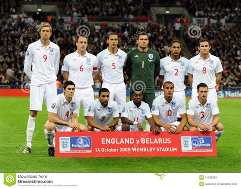 Angleterre est un équipe de football britannique. Équipe De Football De National De L'Angleterre Photo ...