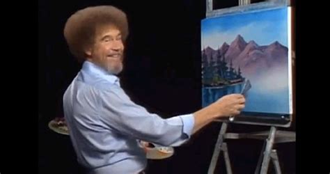 See What Bob Ross Looked Like Before He Had His Afro Bob Ross Art