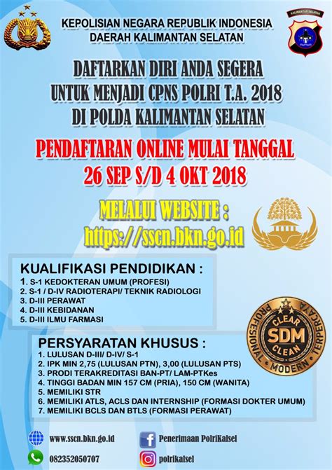Menurut pp 11 tahun 2017 tentang. Lowongan CPNS Polri 2018 Resmi Dibuka - Media Banjarmasin