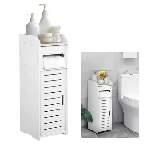 Bathroom Cabinet Freestanding Bathroom Storage Unit White Floor