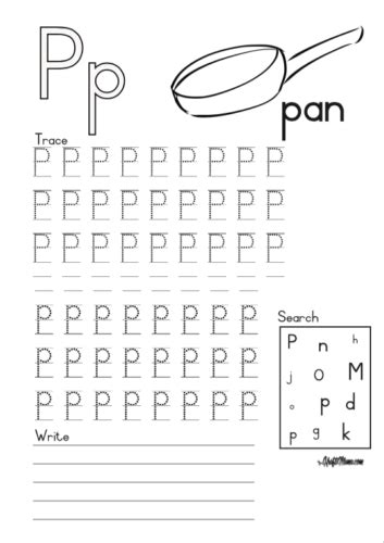 Our friendly letter examples will be a good template for your personal letters. Alphabet Printable P for Pan FREE! • KraftiMama
