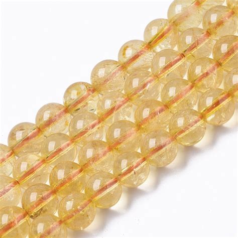 Citrine Beads Grade A Round Natural Gemstone Beads Sold By 15