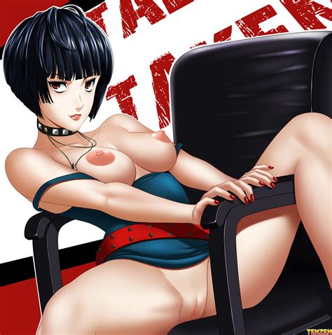 Rule 34 1girls Atlus Big Breasts Blue Hair Breasts Brown Eyes Busty Female Female Only Large