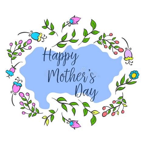 Happy Mother Day Collection Design Stock Vector Illustration Of