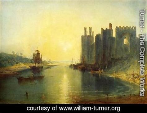 Turner Caernarvon Castle Painting Reproduction William