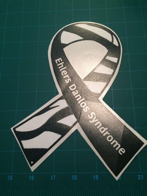 Zebra Ehlers Danlos Syndrome Awareness Ribbon