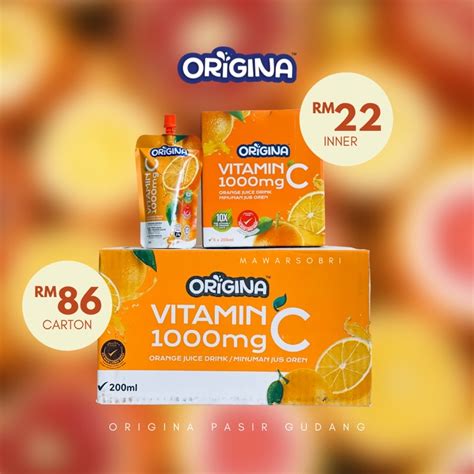 Origina Orange Juice Vitamin C 1000mg Made From 💯 Fresh Orange