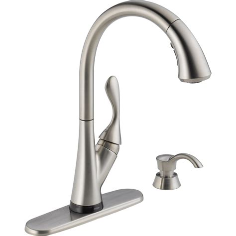 The faucet has a height of about 15 inches and a spout reach of 8. Delta Touchless Faucet Troubleshooting