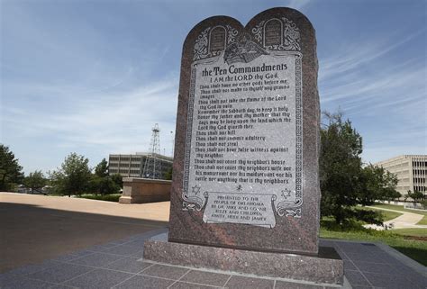 Oklahoma Removes Ten Commandments Monument From The State Capitol