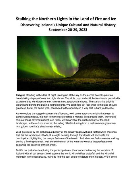 Stalking The Northern Lights In The Land Of Fire And Ice By Steve Carr
