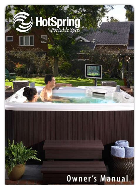 Hot Spring Spas Owners Manual 2010 Pdf Hyperthermia Electrical Connector