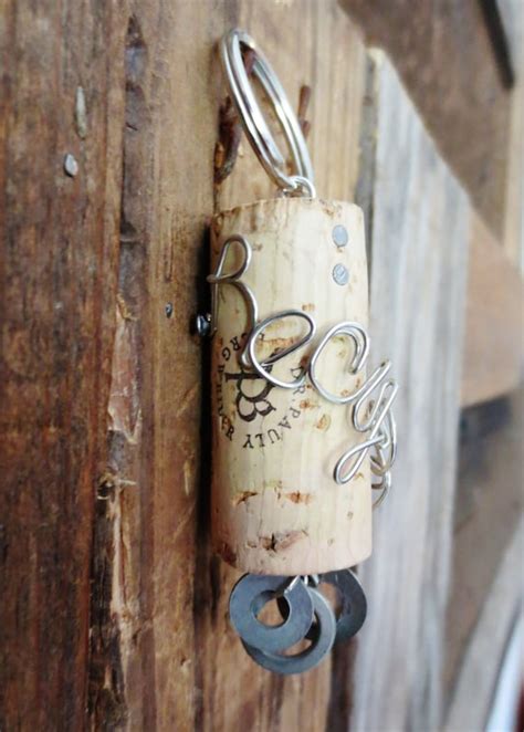 Items Similar To Recycle Wine Cork Keychain On Etsy