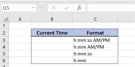How To Display The Current Time In Excel Excelchat