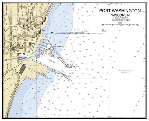 Port Washington Wisconsin Nautical Chart ΝΟΑΑ Charts Maps