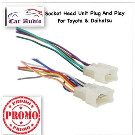 Jual Soket Plug And Play Toyota Daihatsu Socket Pnp Head Unit Toyota