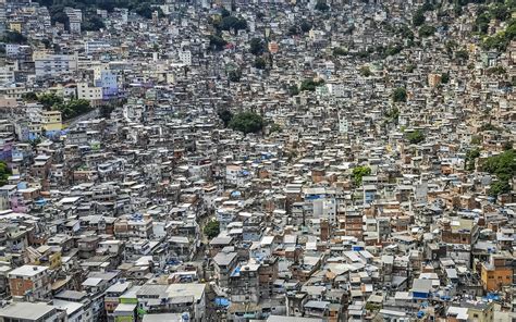 Favela Da Rocinha Rio De Janeiro Brasil Drone Photography