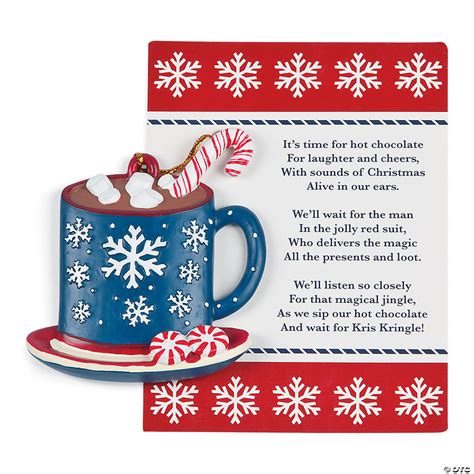 These christmas quotes would hopefully give you joy this holiday season. Legend of the Hot Chocolate Christmas Ornaments with Card
