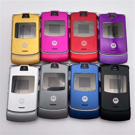 Original Motorola Razr V3 Gsm Quad Band Flip Unlocked Old Cheap Cell Phone Mp3 Ebay