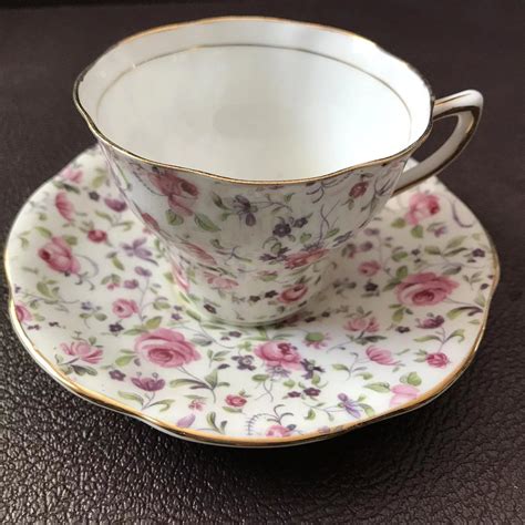 Vintage tea cup and saucer. Cup and Saucer Set, Rosina China Co., England | Tea cups ...