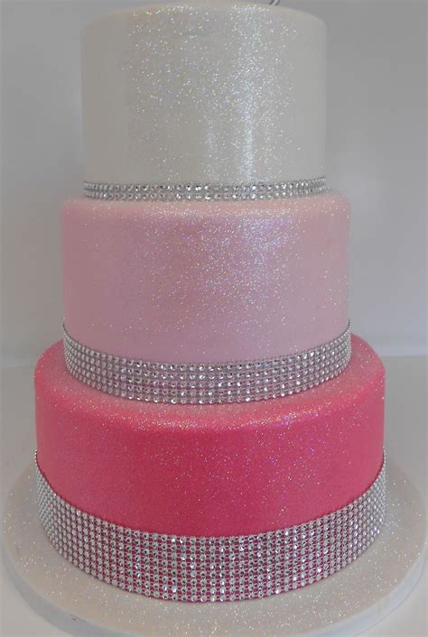 3 Tiered Pink Bling Birthday Cake 2012 In 2020 Sparkle Cake Bling
